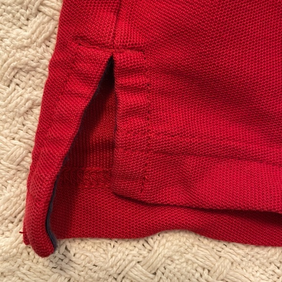 Mens Izod Brand Deep Red Short Sleeve Polo Shirt Size L - Picture 5 of 5